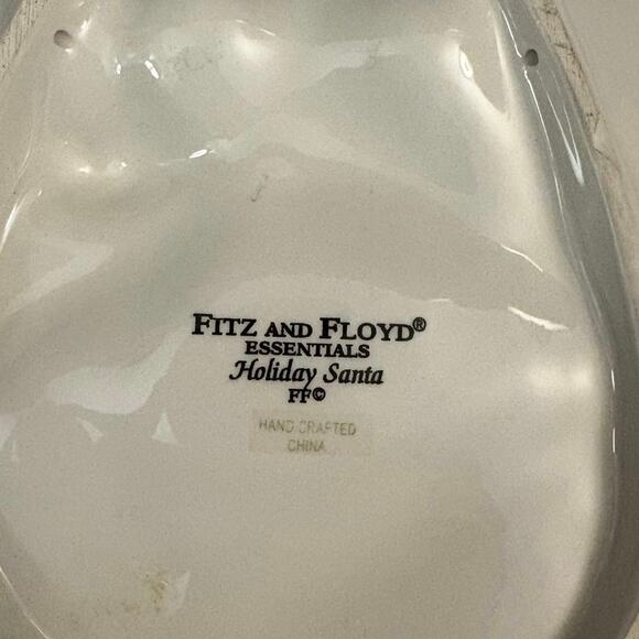 Fitz & Floyd Santa Clause Plate Cookies for Santa 9.5” x 8” Holidays Christmas - Picture 7 of 8